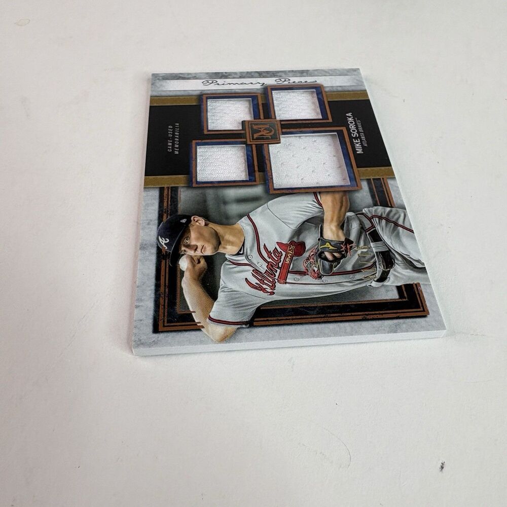 Mike Soroka Topps Primary Pieces Quad Relic Patch, Atlanta Braves 2020 SPQR-MSO - Picture 4 of 4